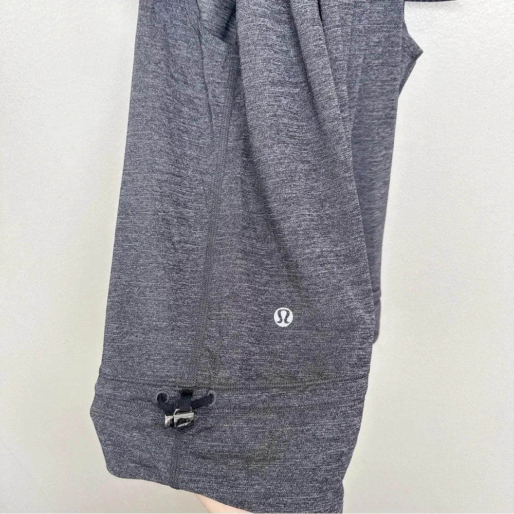 Lululemon Womens 4 Rest Less Tank Heathered Black